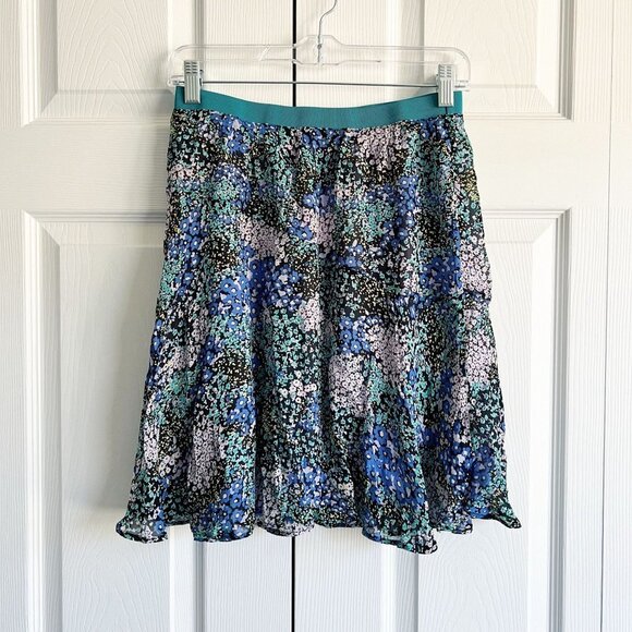 Anthropologie Maeve Multi-Color Floral Print Mini Skirt Women's Size Small S - Picture 2 of 6